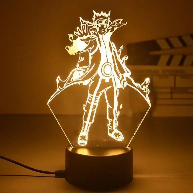 Naruto Anime Action Figures Night Light Manga Boruto Sasuke Itachi Akatsuki Acrylic Bedroom Lamp Children Sh Figuarts Gift Toys