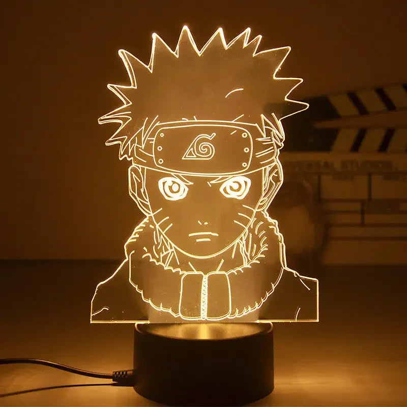 Naruto Anime Action Figures Night Light Manga Boruto Sasuke Itachi Akatsuki Acrylic Bedroom Lamp Children Sh Figuarts Gift Toys