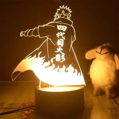 Naruto Anime Action Figures Night Light Manga Boruto Sasuke Itachi Akatsuki Acrylic Bedroom Lamp Children Sh Figuarts Gift Toys